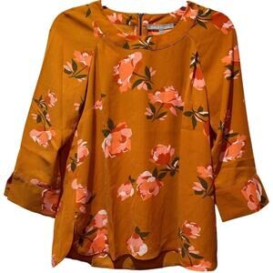 Daniel Rainn | NWT | XS Petite | Floral blouse back zipper feminine grandma boho
